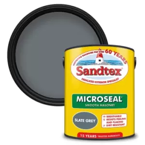 Image of Sandtex Ultra Smooth Masonry Paint Slate Grey - 5L