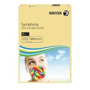 Image of Xerox Symphony Pastel Tints Ivory Ream A4 Paper 80gsm 003R93964 Pack