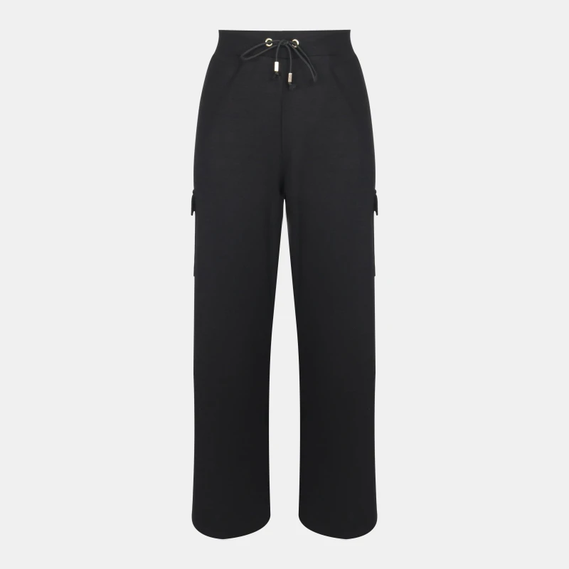 Image of Biba Womens Modal Open Hem Fleece Joggers Black female 10 (S)