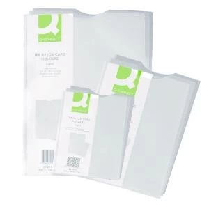 Image of Q-Connect Card Holder Polypropylene A5 Pack of 100 KF01948