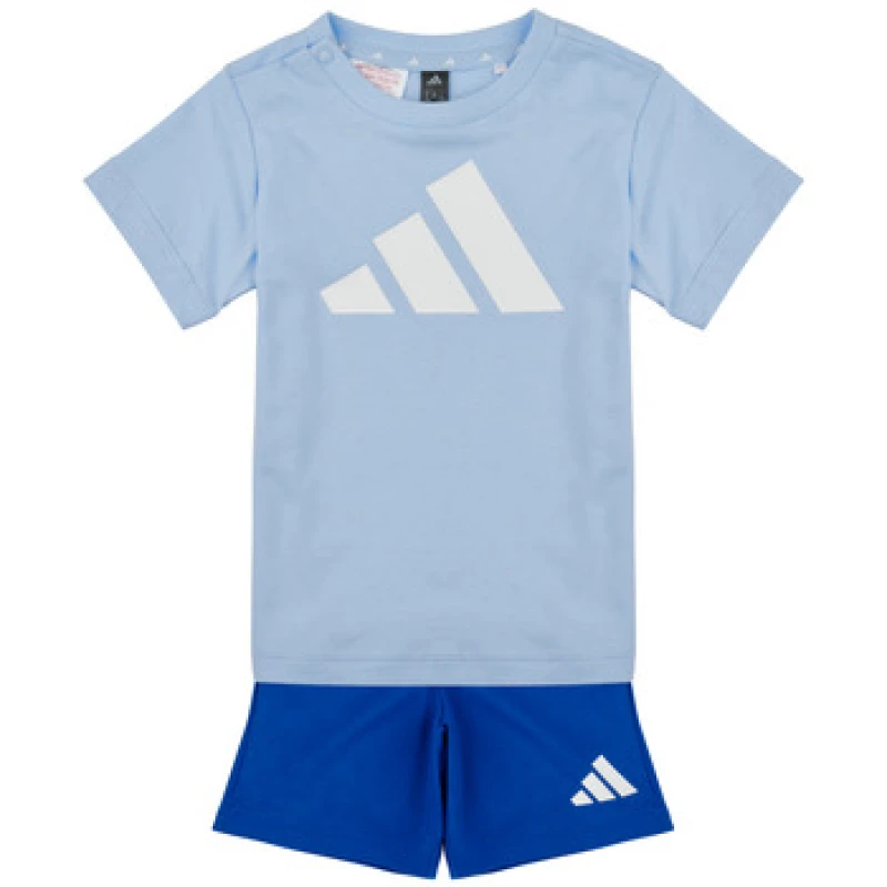Image of adidas Essentials Tee Set Kids boys's Sets & Outfits in Blue