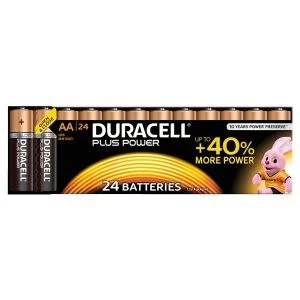 Image of Duracell Plus Power AA Batteries 2 Packs of 24 Batteries with FREE