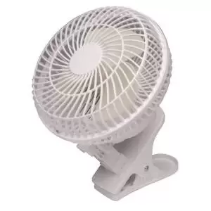 Image of Q-Connect 6 Inch152mm Clip On Portable Fan White KF00401 KF00401