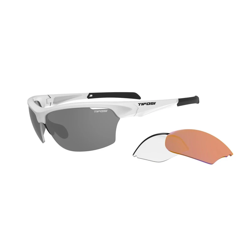 Image of Tifosi Intense Interterchangable Lens Sunglasses Matte White unisex One Size
