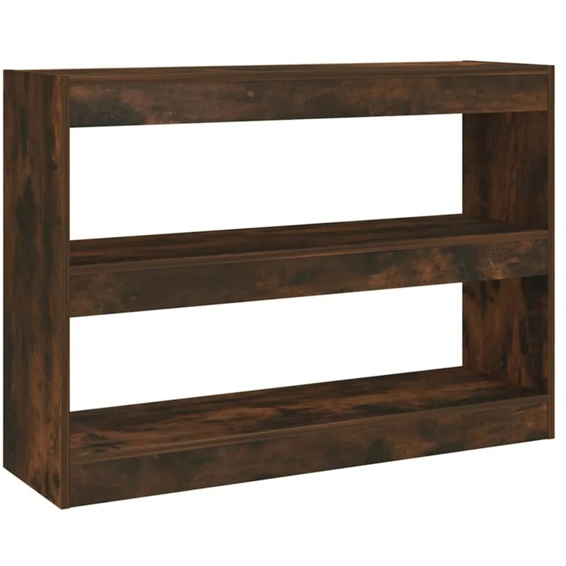 Image of VIDAXL Book Cabinet/Room Divider Smoked Oak 100x30x72cm Vidaxl 8720286844601