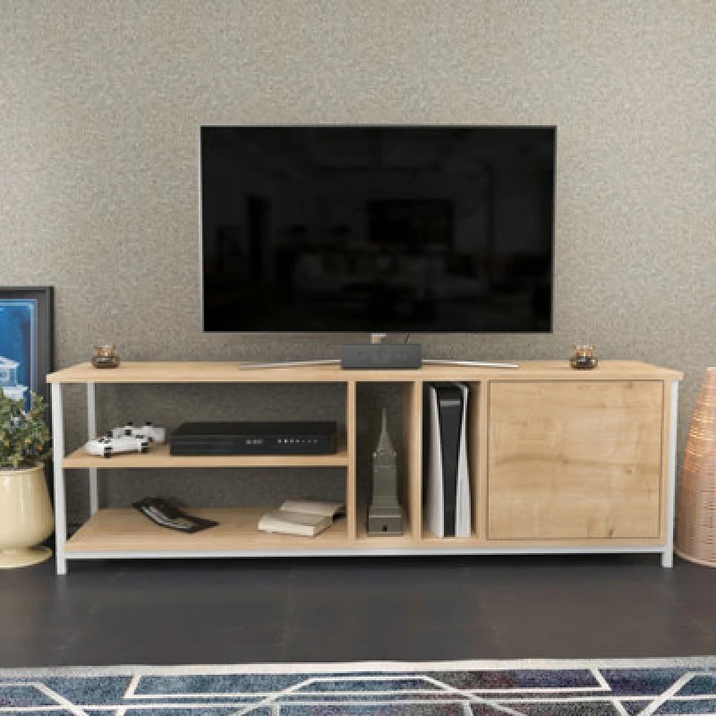 Image of Decorotika Oneida TV Stand TV Unit for TV's up to 72" Brown