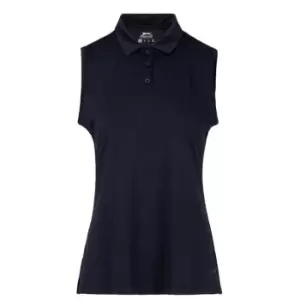 Image of Slazenger Sleeveless Polo Shirt Womens - Blue