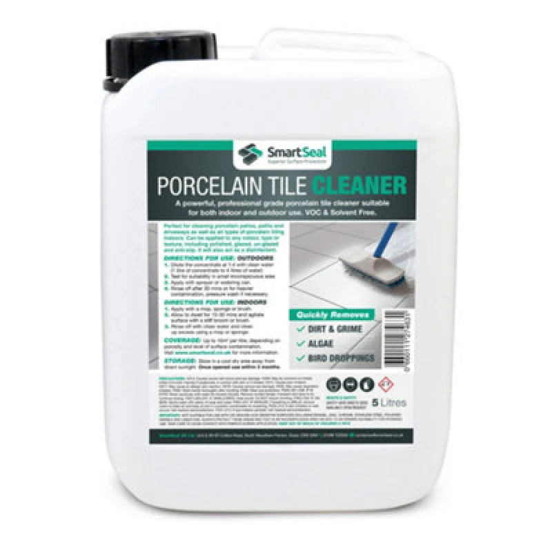 Image of Smartseal Porcelain Tile Cleaner, Ultimate Porcelain Cleaner, For Patios, Drives And Indoor Porcelain Tiles, 5L