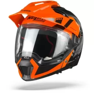 Image of Nolan N70-2 X Decurio 31 Flat Black Orange White Anthracite S