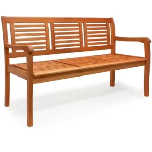Image of Garden Bench Bologna Eucalyptus Wood 153x90x60cm FSC -Certified