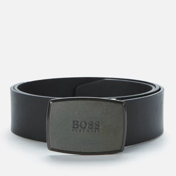 Image of BOSS Mens Jensy Plaque Belt - Black - 95cm