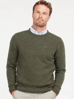 Image of Barbour Tisbury Crew Jumper, Dark Green Size M Men