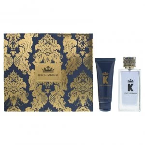 Image of Dolce & Gabbana K Gift Set 100ml Eau de Toilette + 75ml Aftershave Balm