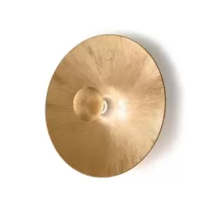 Image of Moon Lifestyle Glass Large Wall Light Matt - Sun Gold Finish, 1x E27