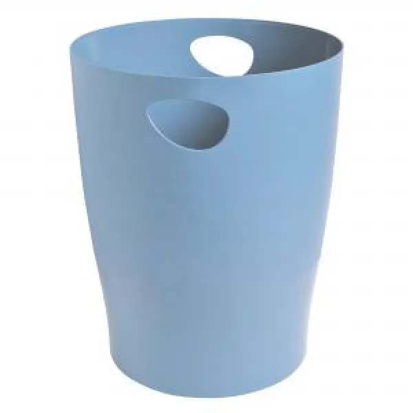 Image of Exacompta Bee Blue Ecobin Waste Paper Bin - Light Blue - New