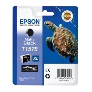 Image of Epson Turtle T1578 Matte Black Ink Cartridge