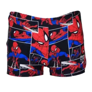 Image of Spider-Man Boys Speedo Swimming Shorts (1 Year) (Navy/Red)