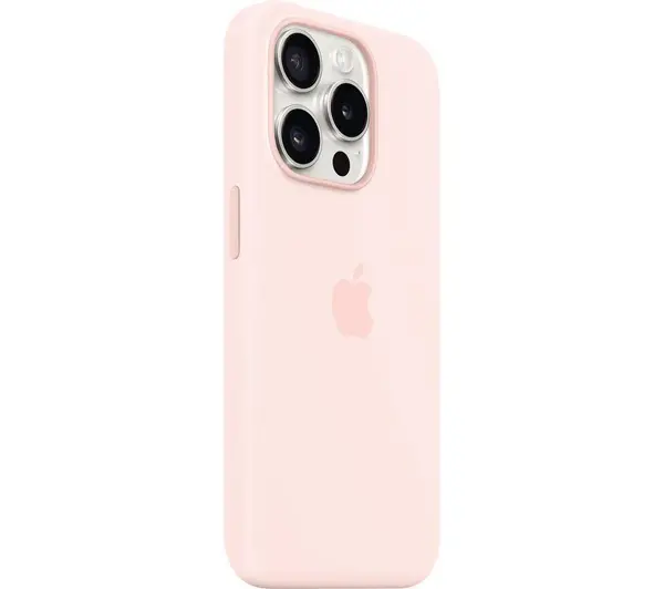 Image of Apple Silicone Case with MagSafe for iPhone 15 Pro - Light Pink