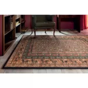 Image of Mastercraft - Kashqai 4301 500 240cm x 340cm Rectangle - Multicoloured and Orange