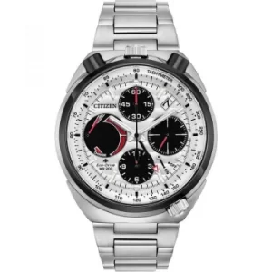 Image of Mens Citizen Eco-drive Bullhead Alarm Chronograph Stainless Steel Watch
