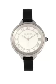 Image of Madison Sunray Dial Leather-Band Watch