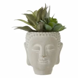 Image of Interiors by PH Faux Mixed Succulents in Buddha Pot, none