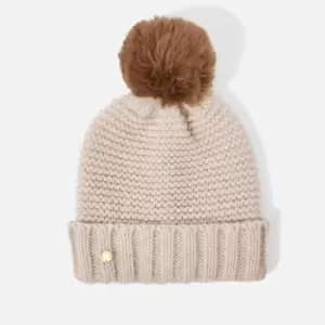 Image of Katie Loxton Womens Chunky Knitted Hat - Light Taupe