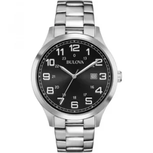 Image of Mens Bulova Quartz Essentials Stainless Steel Watch