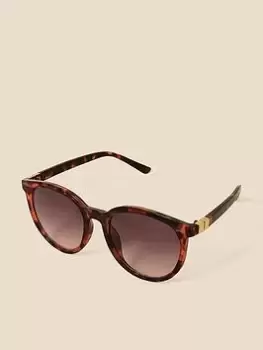 Image of Accessorize Metal Detail Preppy, Brown, Women