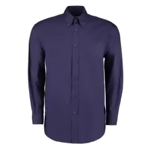Image of Kustom Kit Mens Long Sleeve Corporate Oxford Shirt (15.5inch) (Midnight Navy)