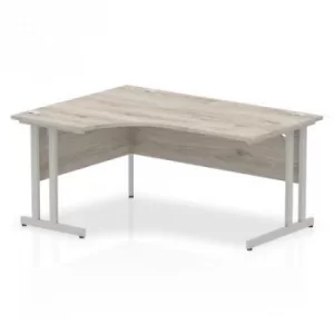 Image of Impulse Cantilever 1600 Left Hand Crescent Desk Grey Oak