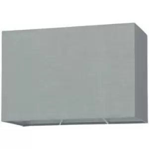 Image of Loops - Straight Sided Rectangle Lamp Shade Grey Cotton Fabric 40W E27 or B22 gls