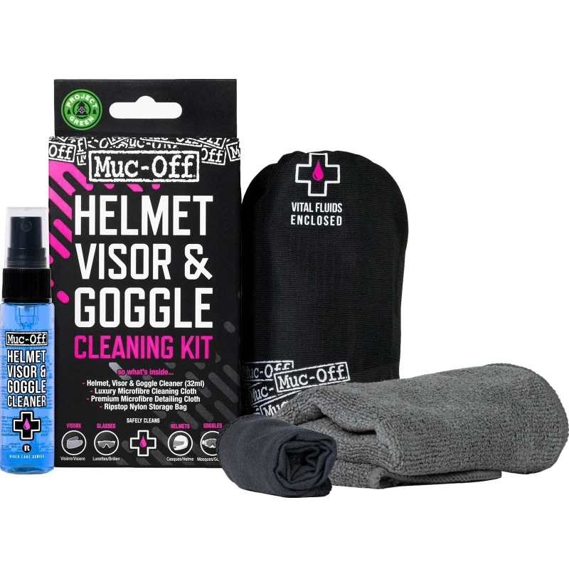 Image of 20802 - Muc-Off Helmet Visor & Goggle Cleaning Kit