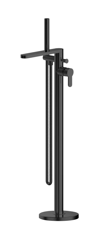 Image of Balterley Freestanding Round Bath Shower Mixer Tap Matt Black unisex