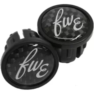 Image of FWE Carbon Road Bar End Plugs - Black
