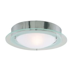 Image of Searchlight Havana 1-Light Flush Ceiling Light