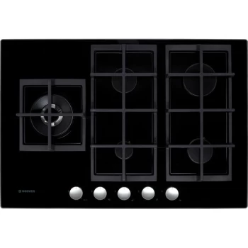 Image of Hoover HVG7W4SB 5 Burner Gas Hob