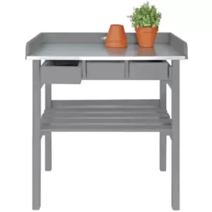 Image of Garden Work Bench Grey CF29G - Grey - Esschert Design