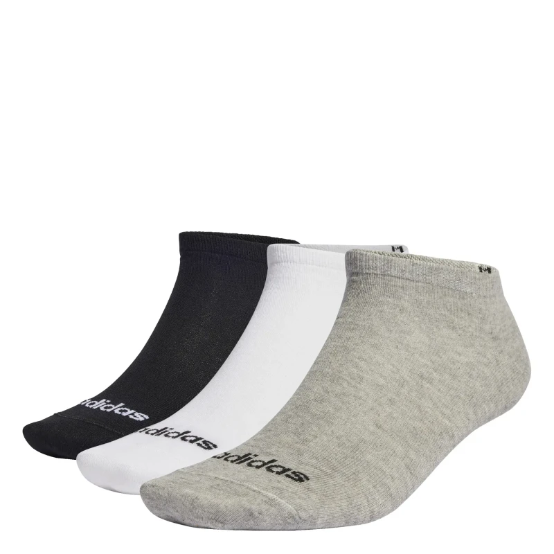 Image of adidas Thin Linear Low-Cut Socks 3 Pairs - Multi Multi C8 - C13