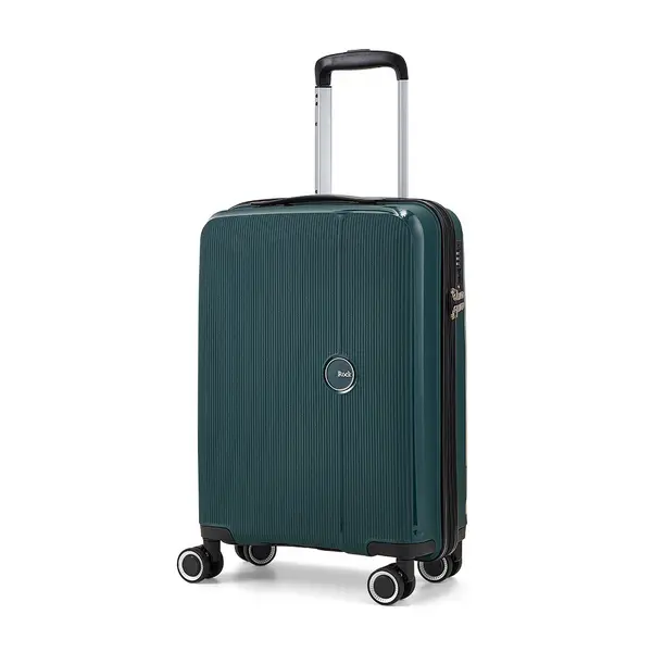 Image of Rock Luggage Hudson VXP4Y 8 Wheel Hardshell Large Green Suitcase