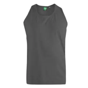 Image of Duke Mens Fabio-2 Kingsize Muscle Vest (2XL) (Charcoal Melange)