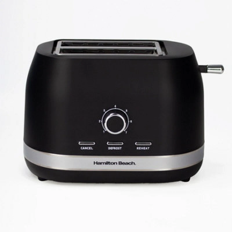 Image of Hamilton Beach Ella 2 Slice Matte Black Toaster Black unisex