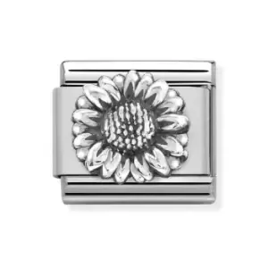 Image of Nomination Classic Silver Sunflower Charm
