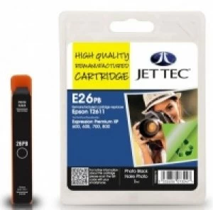 Image of JetTec Epson Polar Bear 26 Black Ink Cartridge