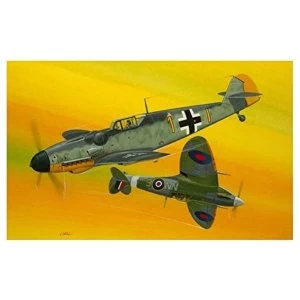 Image of Combat Set Messerschmitt Bf109G-10 & Spitfire Mk.V Revell Model Kit