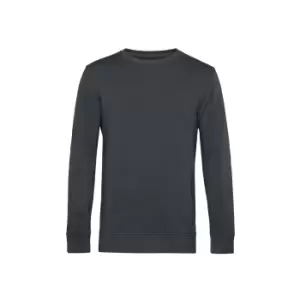 Image of B&C Mens Organic Crew Neck Sweat (M) (Asphalt)