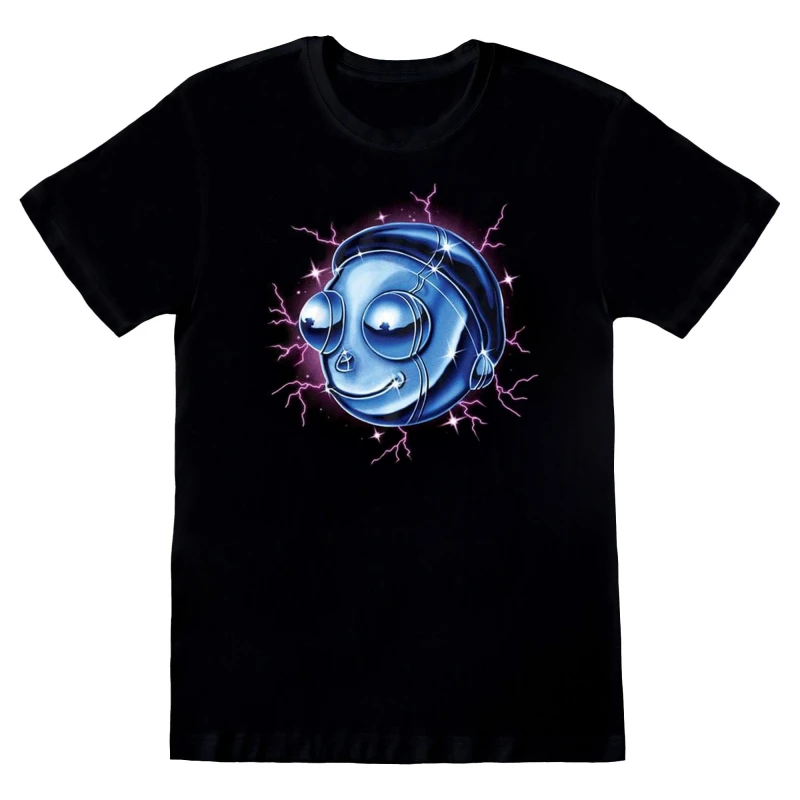 Image of Rick & Morty Chrome Effect T-Shirt Black male