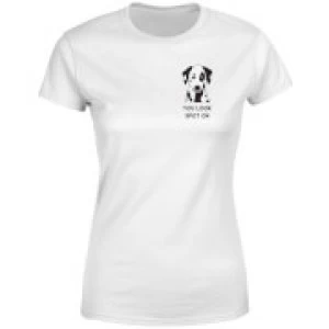 Image of You Look Spot On Womens T-Shirt - White - 3XL