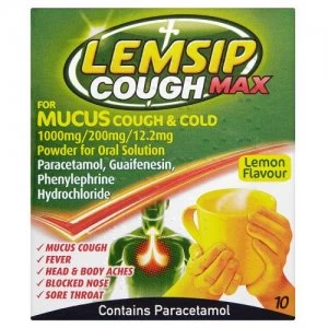 Image of Lemsip Cough Max Mucus 10 Sachets