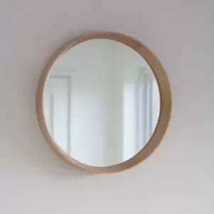 Image of Garden Trading Hambledon Round Mirror Oak